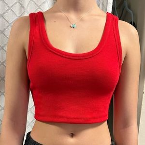 Red Jacqolor tank top